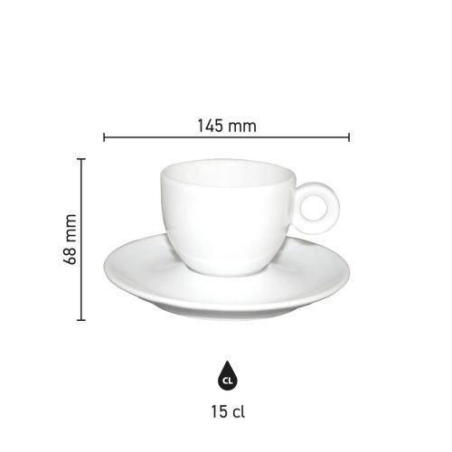 Infographic met maatvoering van Bola koffie wit15 cl. set inclusief hoogte en diameter. Infographic met maatvoering van Bola koffie wit15 cl. set inclusief hoogte en diameter.