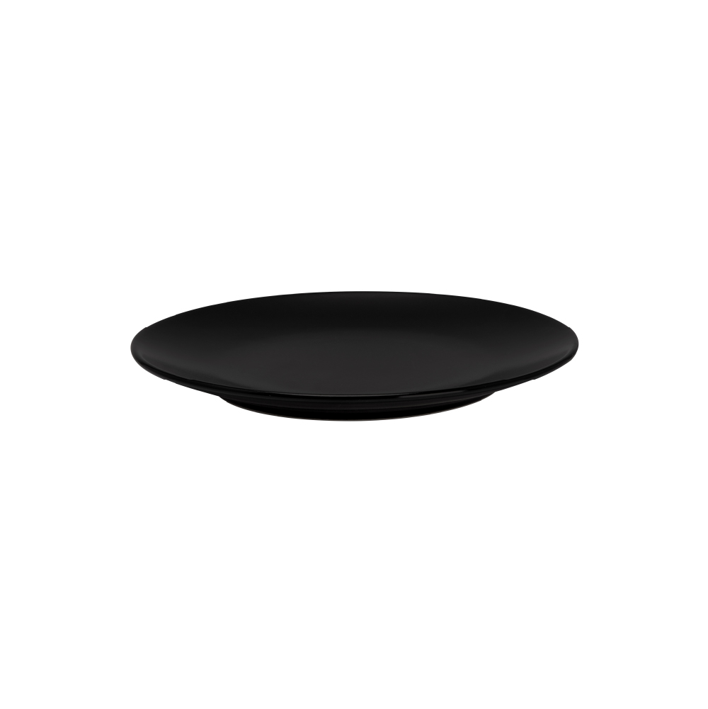 Black plate with a diameter of 20 cm