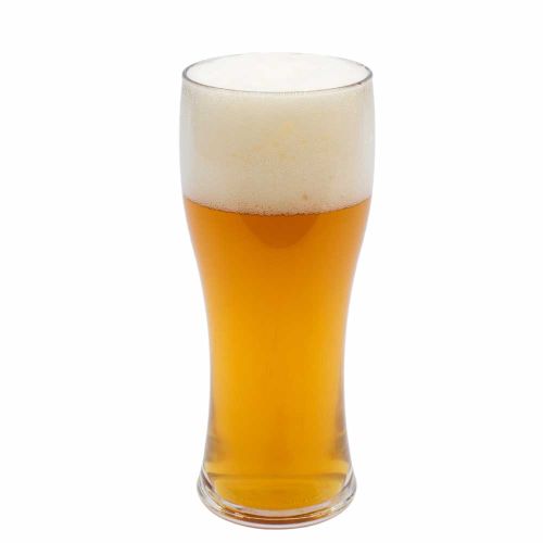 transparent Plastic Weizen beer glass with a capacity of 57 cl. this glass is suitable for both printing and engraving