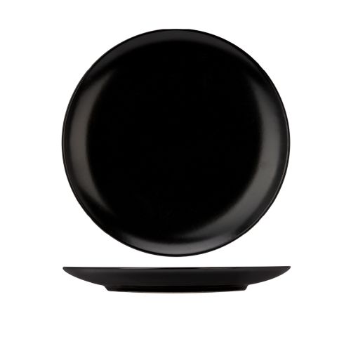 Black plate with a diameter of 26 cm