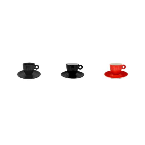 Overzicht van Rondo Espresso sets in diverse kleurvariaties naast elkaar weergegeven.