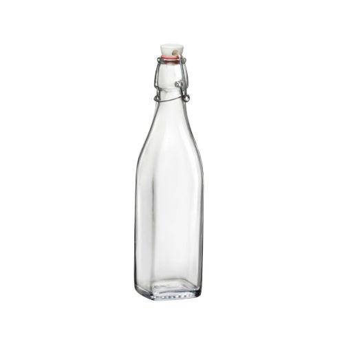 Beugelfles Vierkant Swing 0,5 liter bedrukken