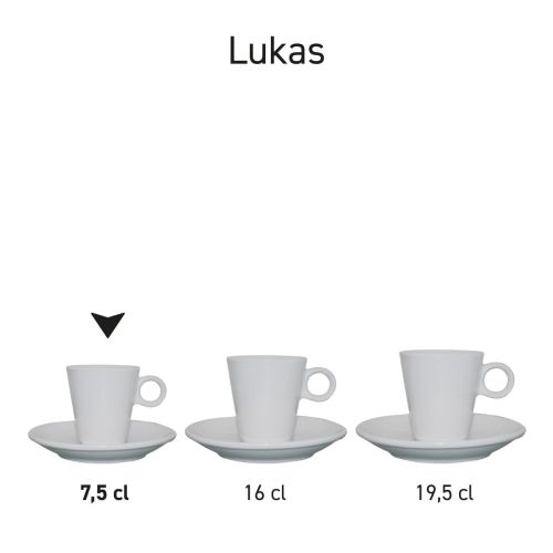 Sets van Lukas serie naast elkaar gepresenteerd als serie.
