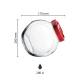 Snoeppot Sweets 2 liter rood deksel bedrukken