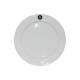 Bord brede rand wit 17 cm. bedrukken