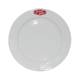 Bord brede rand wit 24 cm. bedrukken