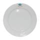 Bord brede rand wit 26,5 cm. bedrukken