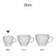 Dom Espresso Kop wit 8 cl. bedrukken